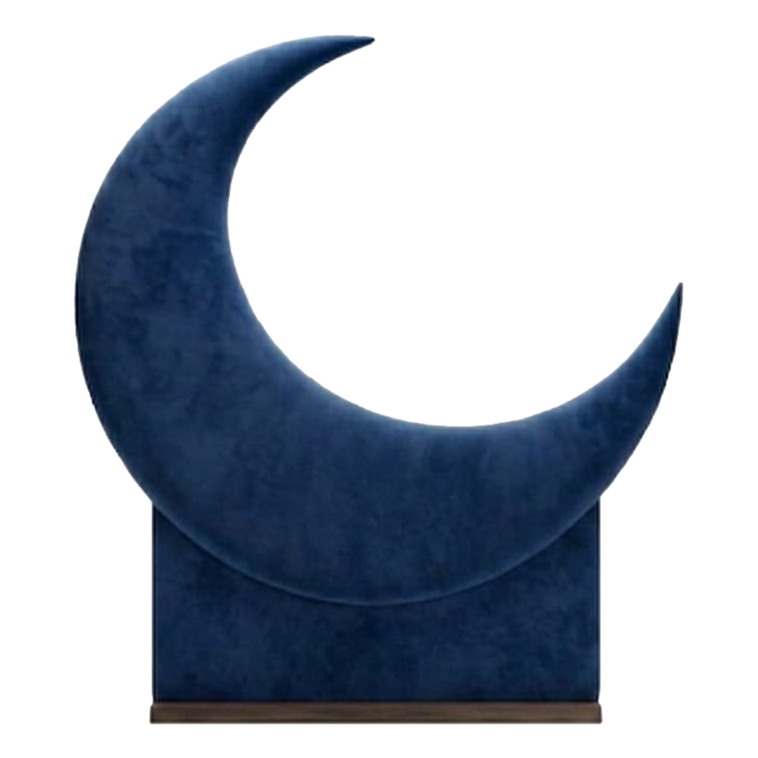 Moon Shaped Kids Headboard